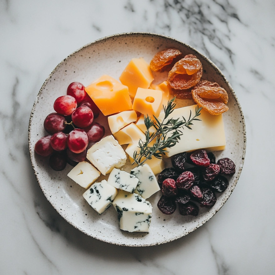 Сирна тарілка з фруктами