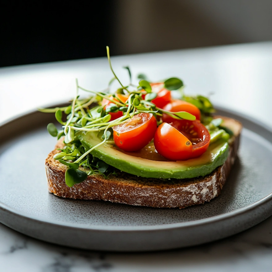 Авокадо тост на цільнозерновому хлібі
